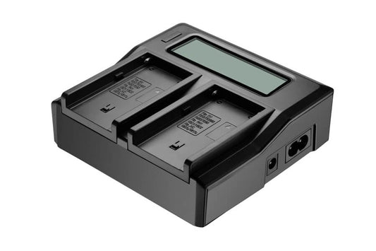 Dual-Channel Charger With LCD Display & 2 NP-F550 Type Batteries - F9939