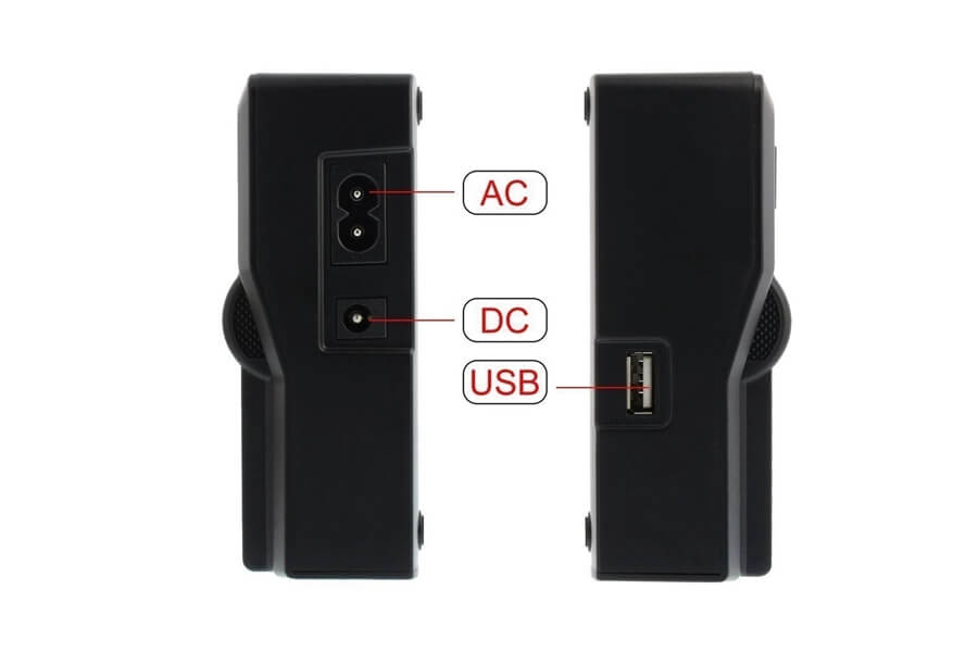 Dual-Channel Charger With LCD Display & 2 NP-F550 Type Batteries - F9939