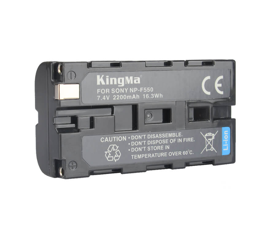 Dual-Channel Charger With LCD Display & 2 NP-F550 Type Batteries - F9939